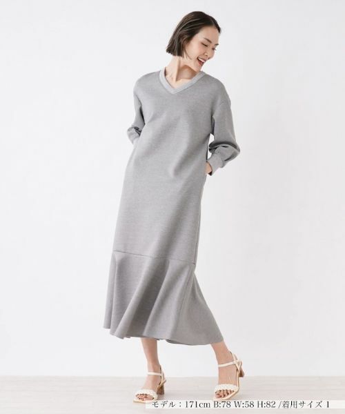 NEMIKA / ネミカ ドレス | ドロップショルダーVネックワンピース【NEMIKA】 | 詳細1
