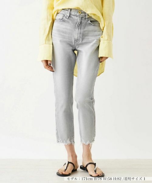 NEMIKA / ネミカ デニムパンツ | アンクル丈ジーンズ【UPPER HIGHTS】(グレー)
