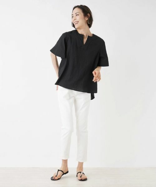 NEMIKA / ネミカ シャツ・ブラウス | 【店頭人気】キーネックブラウス【NEMIKA】 | 詳細11