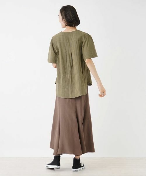 NEMIKA / ネミカ シャツ・ブラウス | 【店頭人気】キーネックブラウス【NEMIKA】 | 詳細3