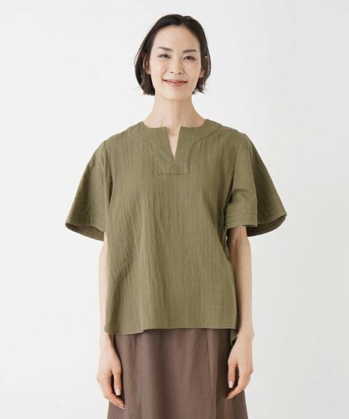 NEMIKA / ネミカ シャツ・ブラウス | 【店頭人気】キーネックブラウス【NEMIKA】 | 詳細4