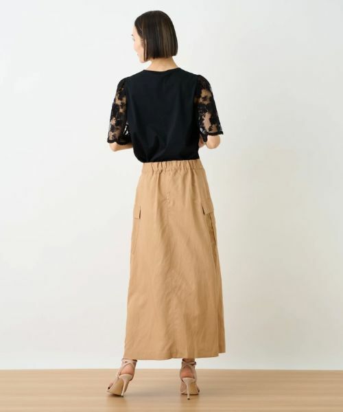 NEMIKA / ネミカ ミニ・ひざ丈スカート | ラップ風ロングスカート【NEMIKA】 | 詳細3