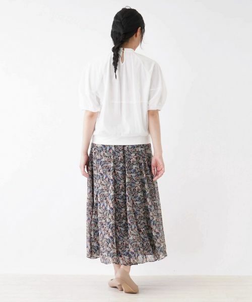 NEMIKA / ネミカ ミニ・ひざ丈スカート | リーフ柄フレアスカート【NEMIKA】 | 詳細12