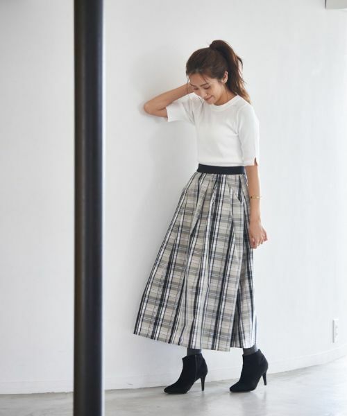 NEMIKA / ネミカ ミニ・ひざ丈スカート | チェック柄ロングスカート【NEMIKA】 | 詳細13