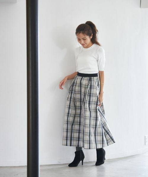 NEMIKA / ネミカ ミニ・ひざ丈スカート | チェック柄ロングスカート【NEMIKA】 | 詳細8