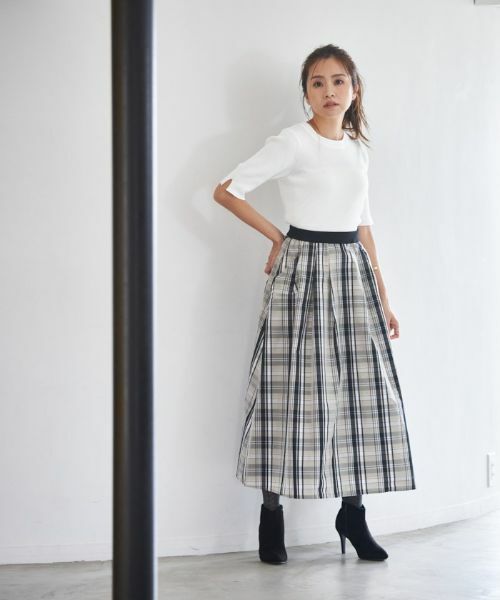 NEMIKA / ネミカ ミニ・ひざ丈スカート | チェック柄ロングスカート【NEMIKA】 | 詳細9