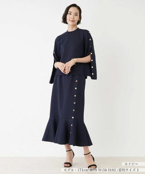 NEMIKA / ネミカ ニット・セーター | 【セットアップ対応商品】ボタンニットプルオーバー【NEMIKA】 | 詳細1