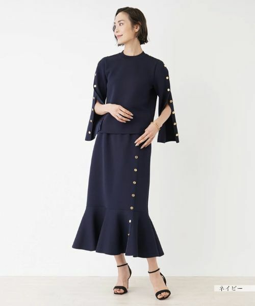 NEMIKA / ネミカ ニット・セーター | 【セットアップ対応商品】ボタンニットプルオーバー【NEMIKA】 | 詳細3