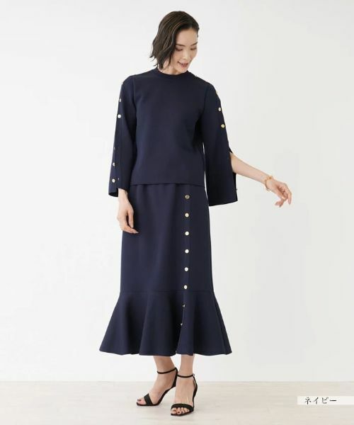 NEMIKA / ネミカ ニット・セーター | 【セットアップ対応商品】ボタンニットプルオーバー【NEMIKA】 | 詳細4