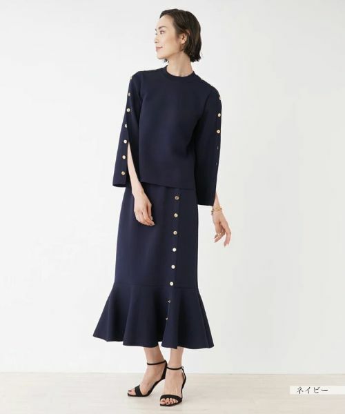 NEMIKA / ネミカ ニット・セーター | 【セットアップ対応商品】ボタンニットプルオーバー【NEMIKA】 | 詳細5