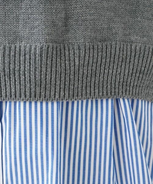 NEMIKA / ネミカ ニット・セーター | 異素材切替ニットプルオーバー【NEMIKA】 | 詳細13