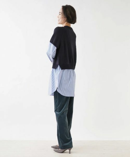 NEMIKA / ネミカ ニット・セーター | 異素材切替ニットプルオーバー【NEMIKA】 | 詳細15