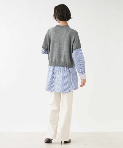 NEMIKA / ネミカ ニット・セーター | 異素材切替ニットプルオーバー【NEMIKA】 | 詳細3