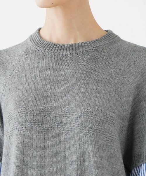 NEMIKA / ネミカ ニット・セーター | 異素材切替ニットプルオーバー【NEMIKA】 | 詳細7