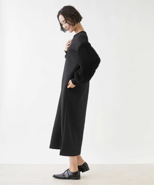 NEMIKA / ネミカ ドレス | ボアスリーブロングワンピース【NEMIKA】 | 詳細2