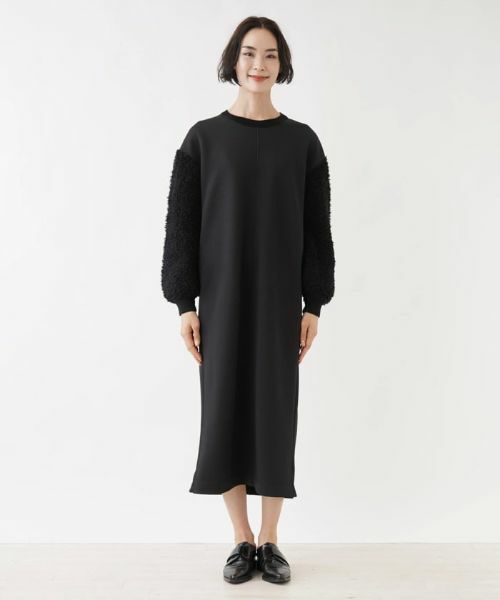 NEMIKA / ネミカ ドレス | ボアスリーブロングワンピース【NEMIKA】 | 詳細4