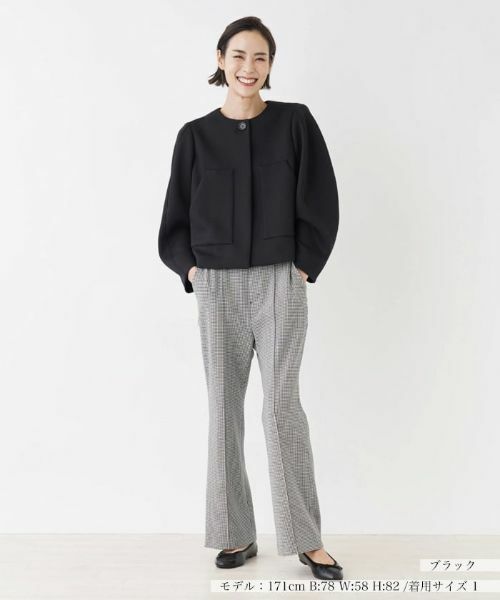 NEMIKA / ネミカ テーラードジャケット | ボックスノーカラージャケット | 詳細1