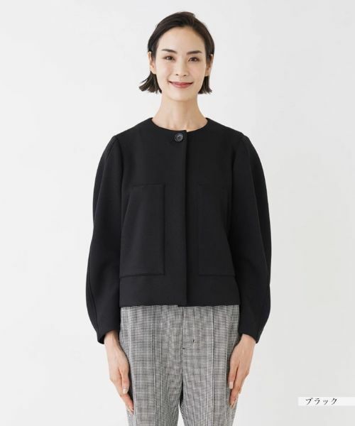 NEMIKA / ネミカ テーラードジャケット | ボックスノーカラージャケット | 詳細4