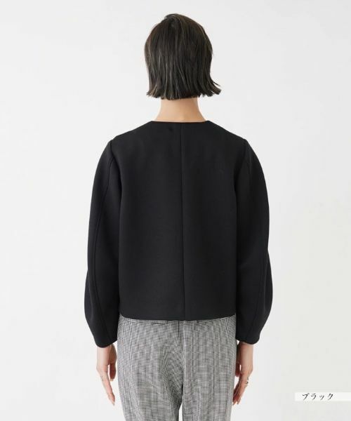 NEMIKA / ネミカ テーラードジャケット | ボックスノーカラージャケット | 詳細6