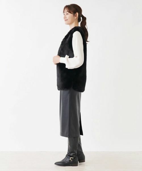 NEMIKA / ネミカ テーラードジャケット | フェイクファーベスト【NEMIKA】 | 詳細2