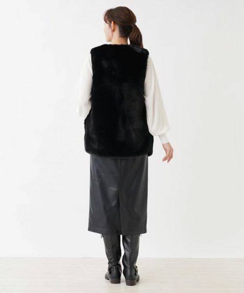NEMIKA / ネミカ テーラードジャケット | フェイクファーベスト【NEMIKA】 | 詳細3