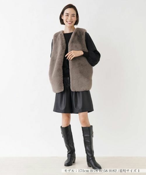 NEMIKA / ネミカ テーラードジャケット | フェイクファーベスト【NEMIKA】 | 詳細4