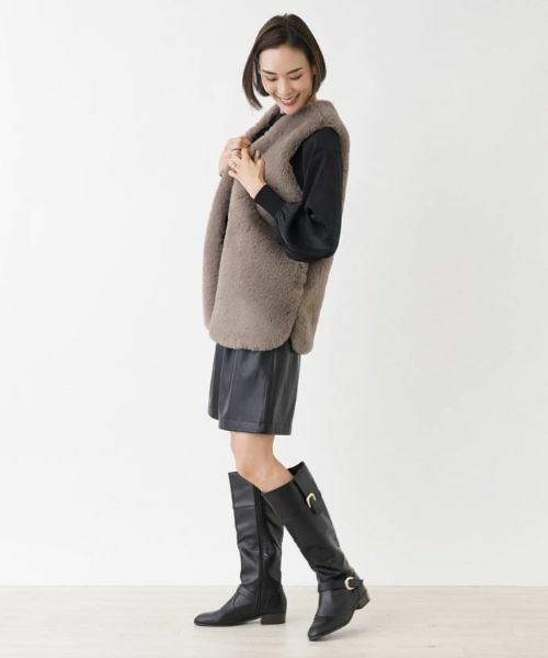 NEMIKA / ネミカ テーラードジャケット | フェイクファーベスト【NEMIKA】 | 詳細5