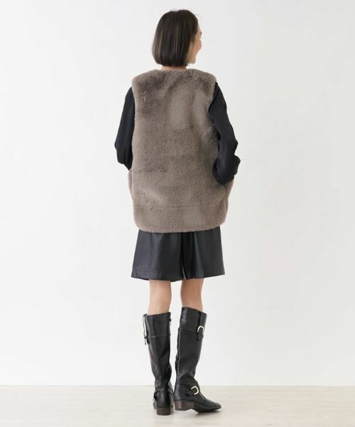 NEMIKA / ネミカ テーラードジャケット | フェイクファーベスト【NEMIKA】 | 詳細6