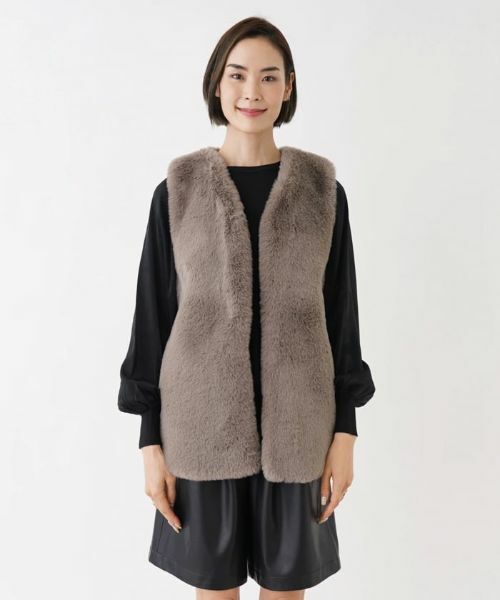 NEMIKA / ネミカ テーラードジャケット | フェイクファーベスト【NEMIKA】 | 詳細7