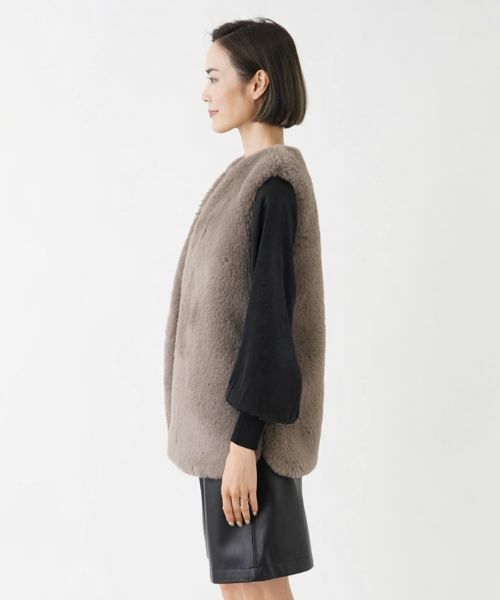 NEMIKA / ネミカ テーラードジャケット | フェイクファーベスト【NEMIKA】 | 詳細8