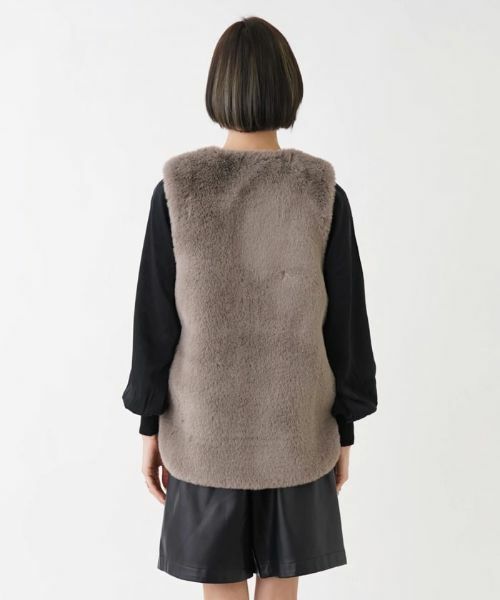 NEMIKA / ネミカ テーラードジャケット | フェイクファーベスト【NEMIKA】 | 詳細9