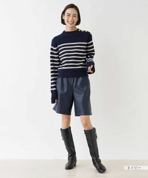 NEMIKA / ネミカ ショート・ハーフ・半端丈パンツ | フェイクレザーショートパンツ【NEMIKA】 | 詳細11