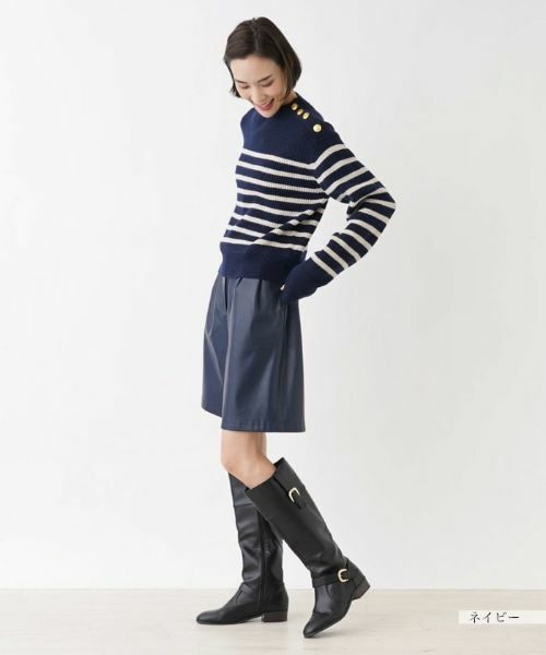 NEMIKA / ネミカ ショート・ハーフ・半端丈パンツ | フェイクレザーショートパンツ【NEMIKA】 | 詳細12