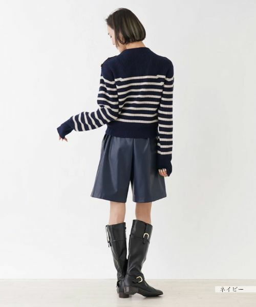 NEMIKA / ネミカ ショート・ハーフ・半端丈パンツ | フェイクレザーショートパンツ【NEMIKA】 | 詳細13