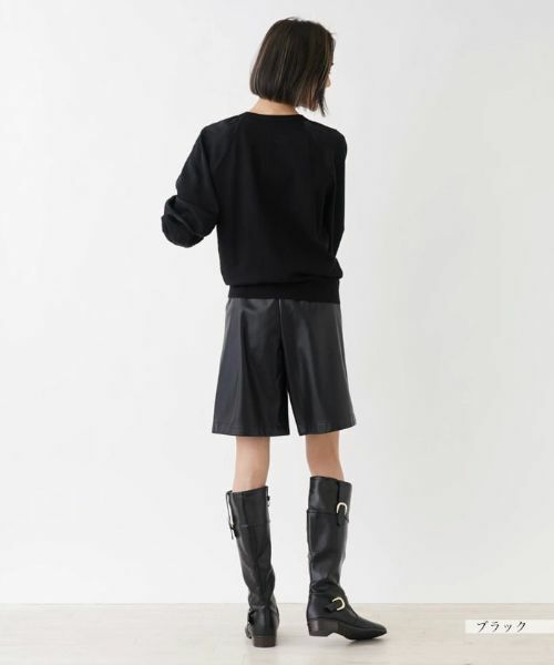 NEMIKA / ネミカ ショート・ハーフ・半端丈パンツ | フェイクレザーショートパンツ【NEMIKA】 | 詳細3