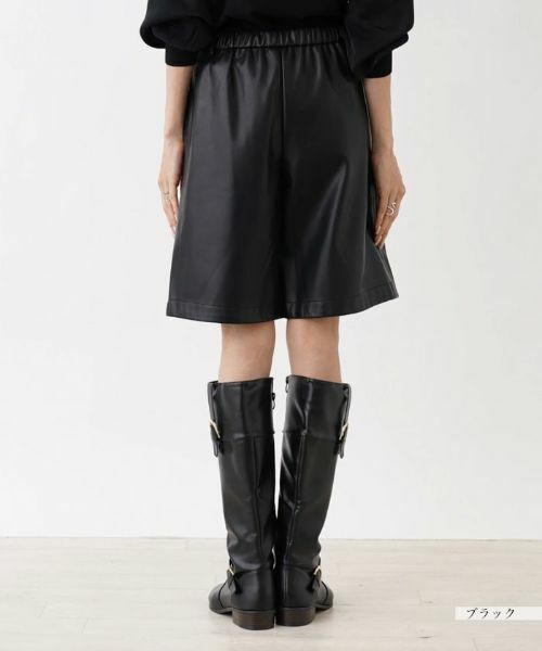 NEMIKA / ネミカ ショート・ハーフ・半端丈パンツ | フェイクレザーショートパンツ【NEMIKA】 | 詳細6