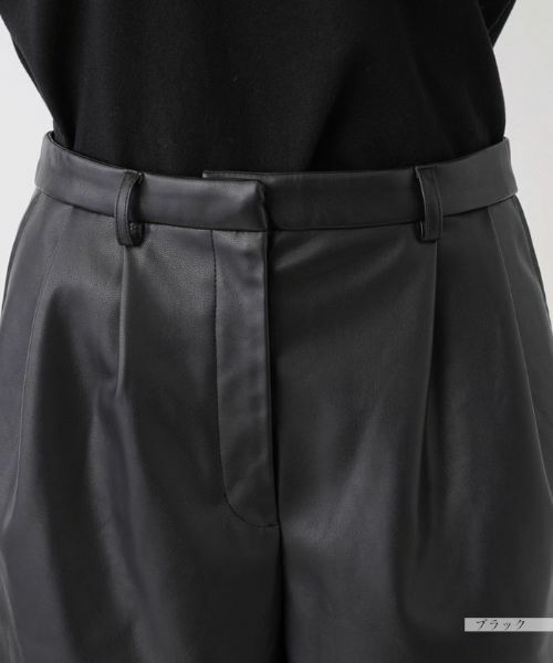 NEMIKA / ネミカ ショート・ハーフ・半端丈パンツ | フェイクレザーショートパンツ【NEMIKA】 | 詳細7