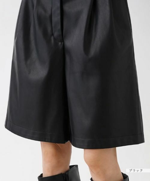 NEMIKA / ネミカ ショート・ハーフ・半端丈パンツ | フェイクレザーショートパンツ【NEMIKA】 | 詳細9