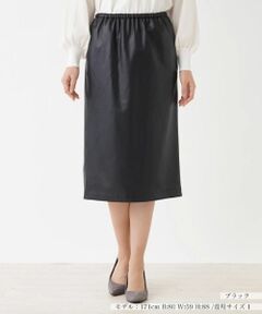 NEMIKA / ネミカ ミニ・ひざ丈スカート | フェイクレザータイトスカート【NEMIKA】