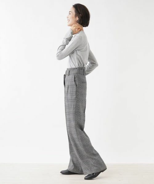 NEMIKA / ネミカ その他パンツ | 【セットアップ対応商品】【小林有里さん着用】チェック柄ワイドパンツ【NEMIKA】 | 詳細1