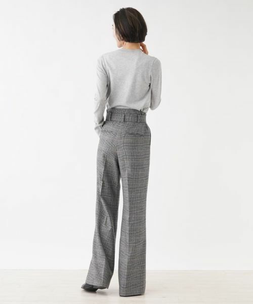 NEMIKA / ネミカ その他パンツ | 【セットアップ対応商品】【小林有里さん着用】チェック柄ワイドパンツ【NEMIKA】 | 詳細2