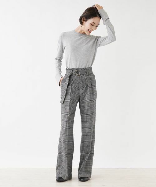 NEMIKA / ネミカ その他パンツ | 【セットアップ対応商品】【小林有里さん着用】チェック柄ワイドパンツ【NEMIKA】 | 詳細3