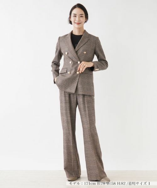 NEMIKA / ネミカ その他パンツ | 【セットアップ対応商品】【小林有里さん着用】チェック柄ワイドパンツ【NEMIKA】 | 詳細5