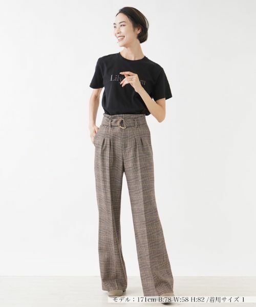 NEMIKA / ネミカ その他パンツ | 【セットアップ対応商品】【小林有里さん着用】チェック柄ワイドパンツ【NEMIKA】 | 詳細7