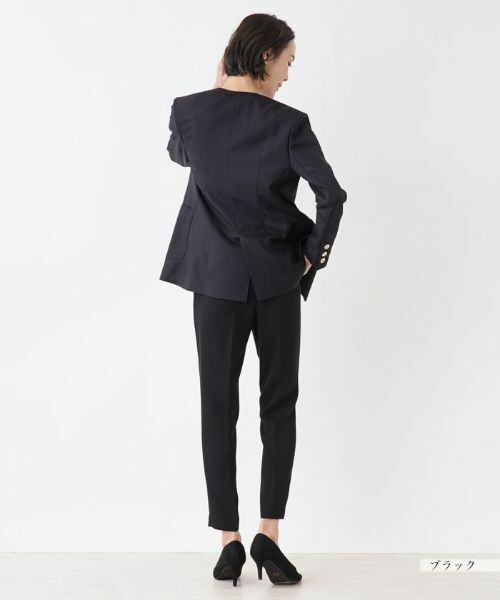 NEMIKA / ネミカ テーラードジャケット | ノーカラーダブルブレストジャケット【NEMIKA】 | 詳細3