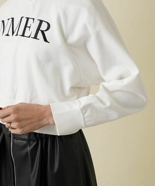 NEMIKA / ネミカ カットソー | ロゴ刺繍ショートプルパーカー【NEMIKA】 | 詳細18