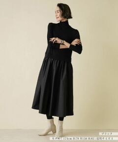 NEMIKA / ネミカ ドレス | 異素材切替ワンピース【PUPULA】