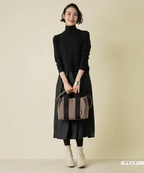 NEMIKA / ネミカ ドレス | 異素材切替ワンピース【PUPULA】 | 詳細15