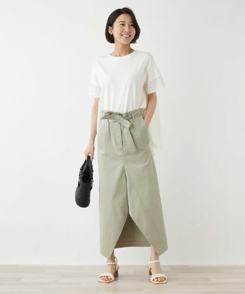 NEMIKA / ネミカ ミニ・ひざ丈スカート | フロントヘムスカート【TELA】 | 詳細4