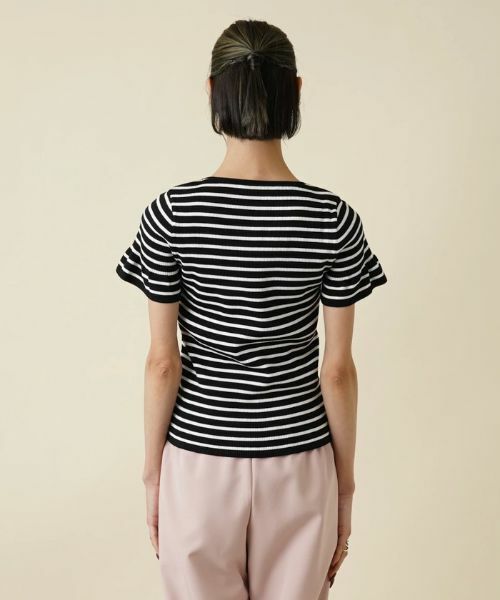 NEMIKA / ネミカ ニット・セーター | リブボーダーカットソー【NEMIKA】 | 詳細6